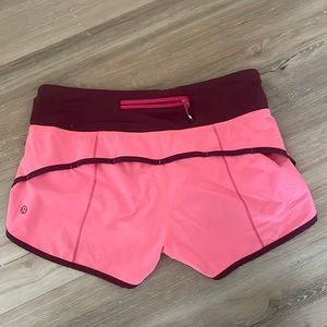 Lululemon shorts - hot pink!